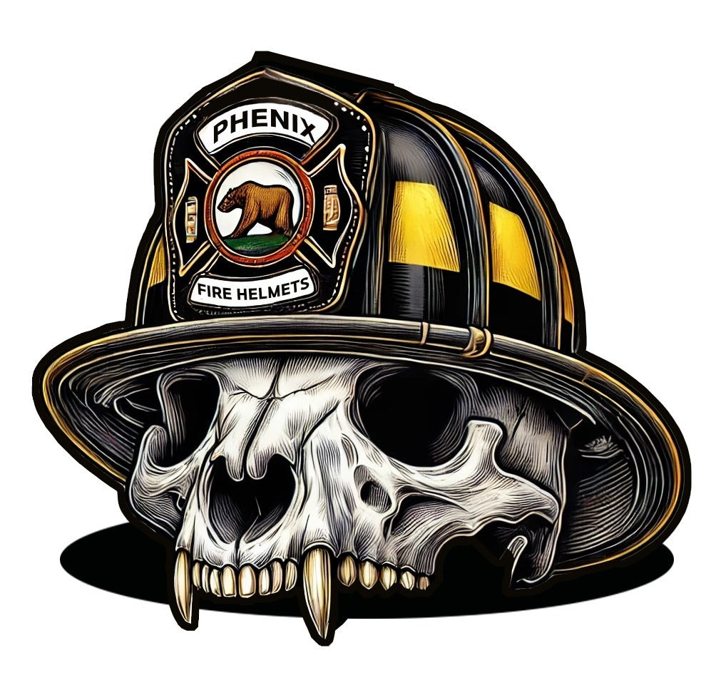 Phenix Bear Skull Sticker