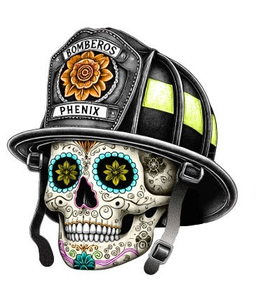 Phenix Bomberos Skull Sticker